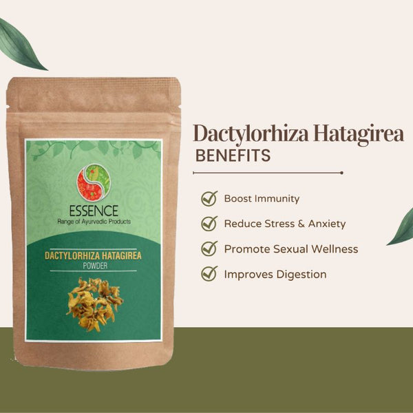Essence Dactylorhiza Hatagirea Herb Powder, Salab Panja, Himalayan Marsh Orchid