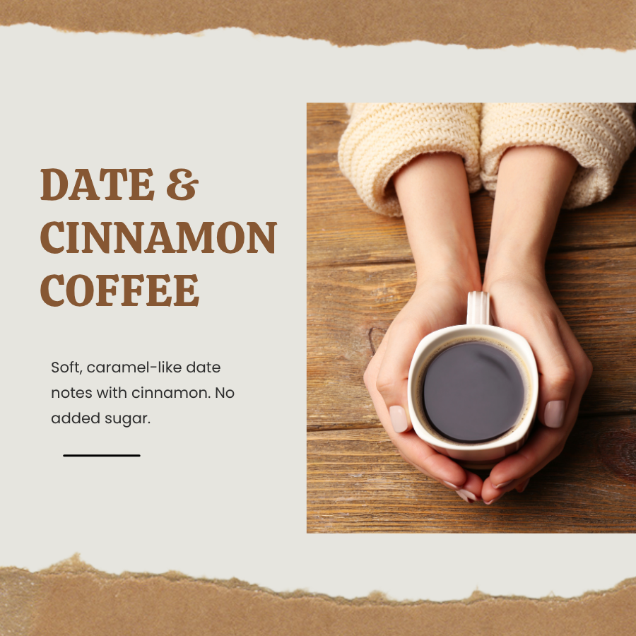 Date & Cinnamon Coffee | Fruity Flavored, Fine-Ground, 200 g