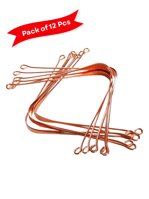 Copper tongue cleaner pack of 12 for oral hygiene