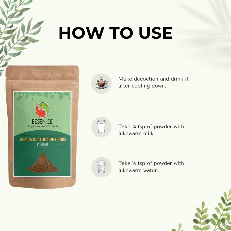 Acacia Nilotica Dry Pods Powder uses