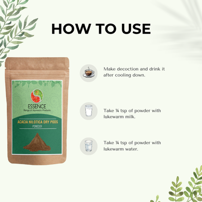 Acacia Nilotica Dry Pods Powder uses