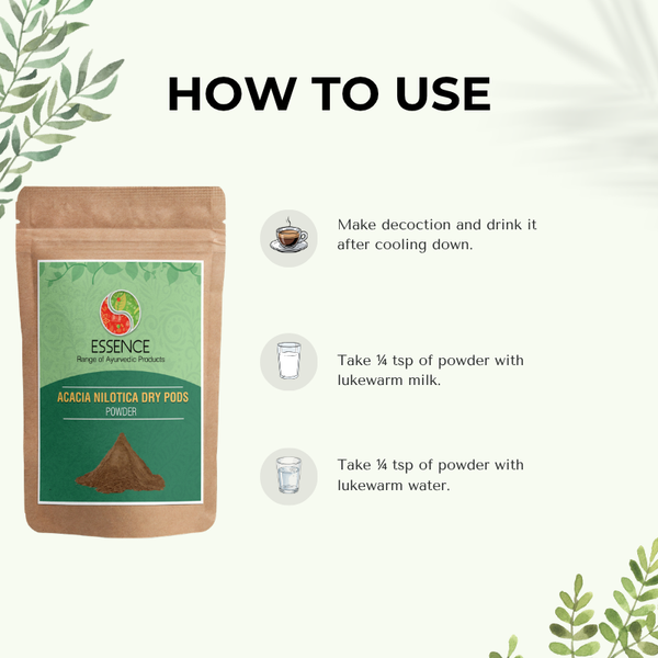 Acacia Nilotica Dry Pods Powder uses
