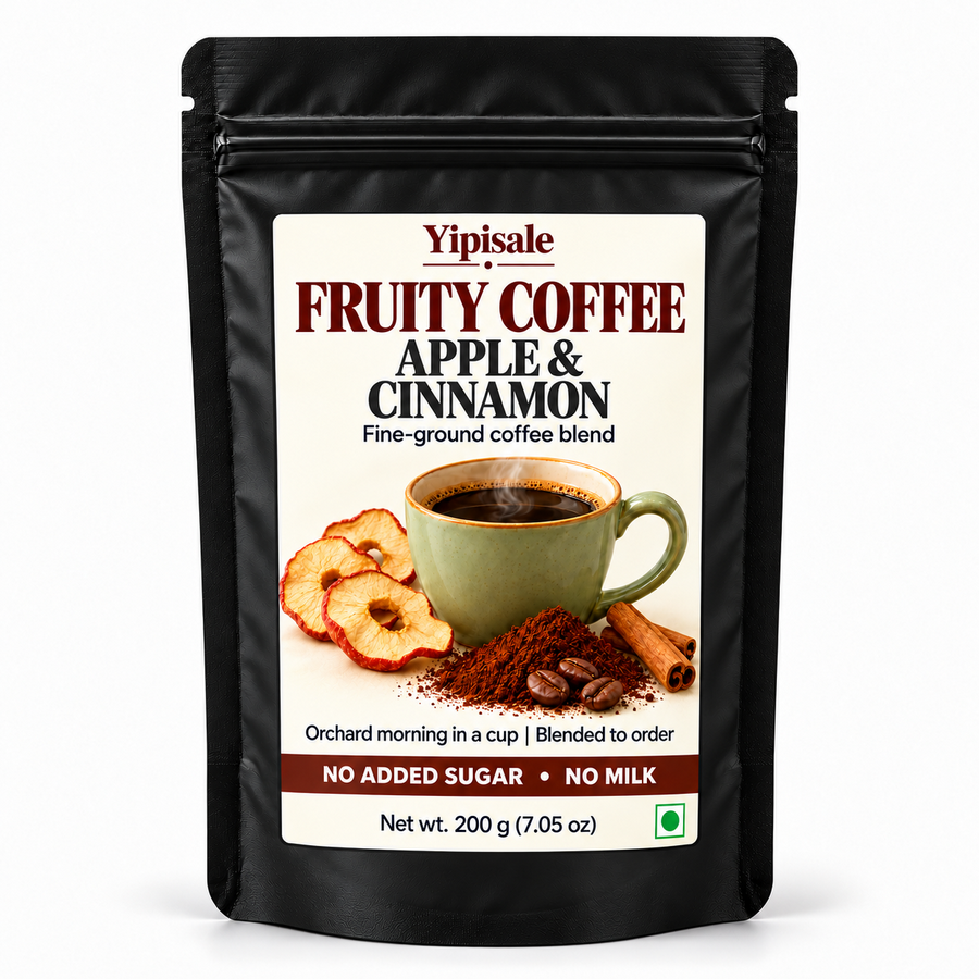 Apple & Cinnamon Coffee | Orchard Flavored, Fine-Ground, 200 g