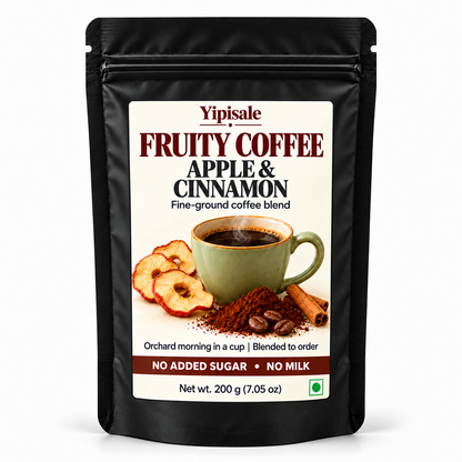 Apple & Cinnamon Coffee | Orchard Flavored, Fine-Ground, 200 g
