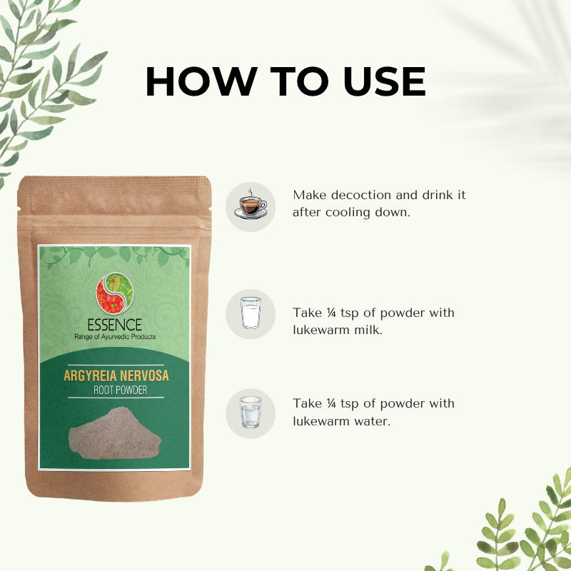 Argyreia Nervosa Root Powder (Vidhara Mool Powder, Elephant Creeper) uses