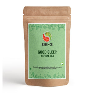 Ayurvedic Herbal Tea for Restful Sleep, with Chamomile, Lemongrass, Valerian Root, Caffeine Free - 200gm
