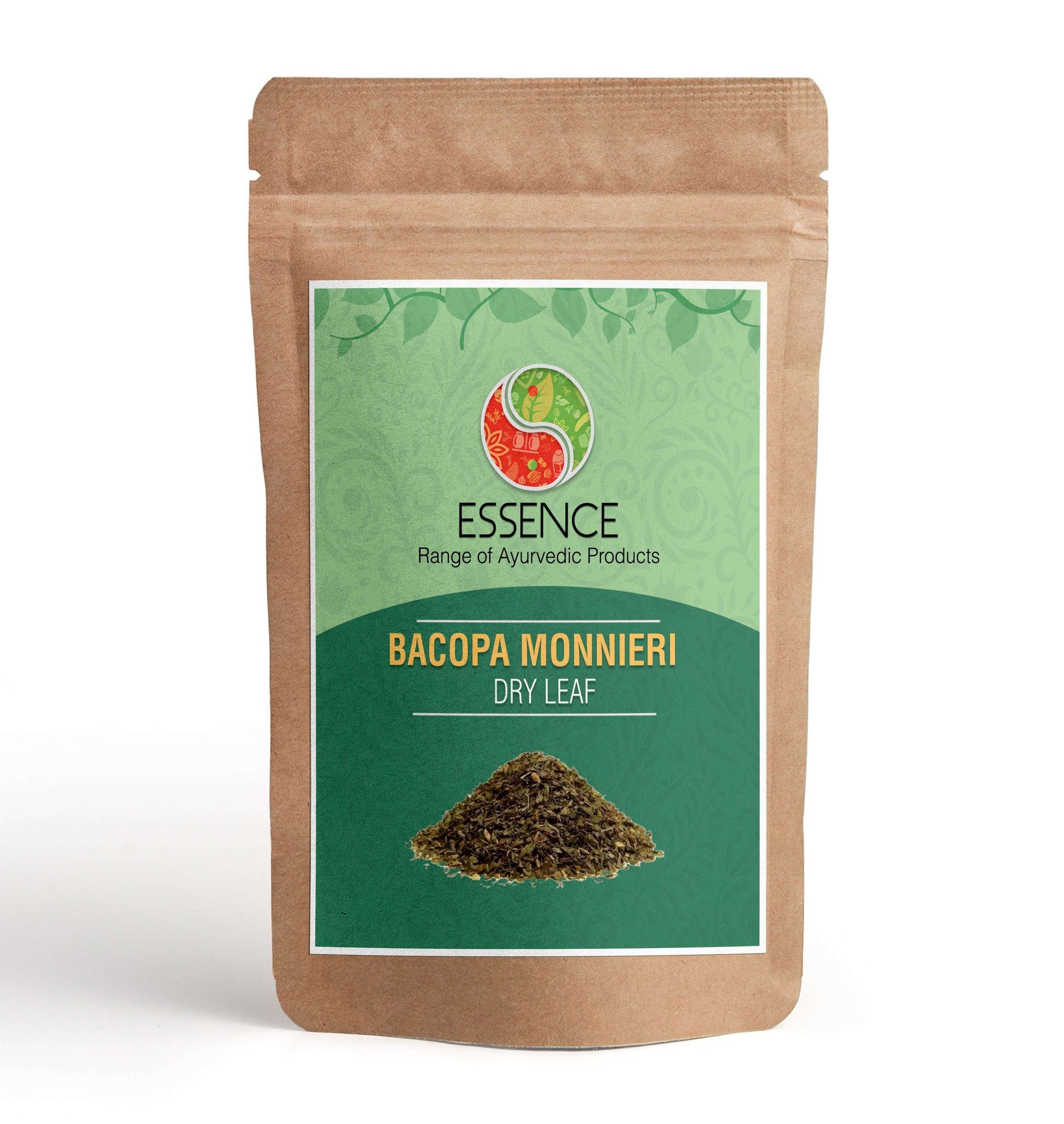 Essence Bacopa Monnieri Leaf Tea, Herbal Brahmi Tea, Healthy Brain & Strong Memory, For Anxiety & Stress Relief