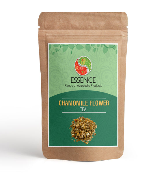 Essence Chamomile Flower Herbal Tea, Sun Dried Flowers, Pure Whole Flower Buds, Caffeine Free, For Sleep & Stress Relief