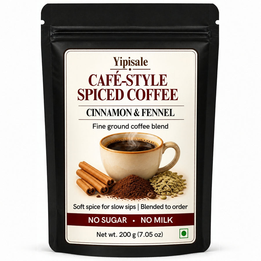 Cinnamon & Fennel Coffee | Café-Style Spiced, Fine-Ground, 200 g