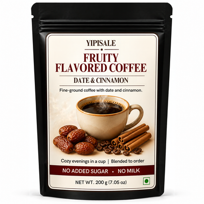 Date & Cinnamon Coffee | Fruity Flavored, Fine-Ground, 200 g