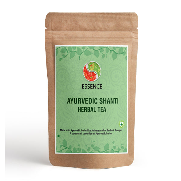 Essence Ayurvedic Shanti Tea, with Ashwagandha, Brahmi, Bacopa, Caffeine Free - 200gm