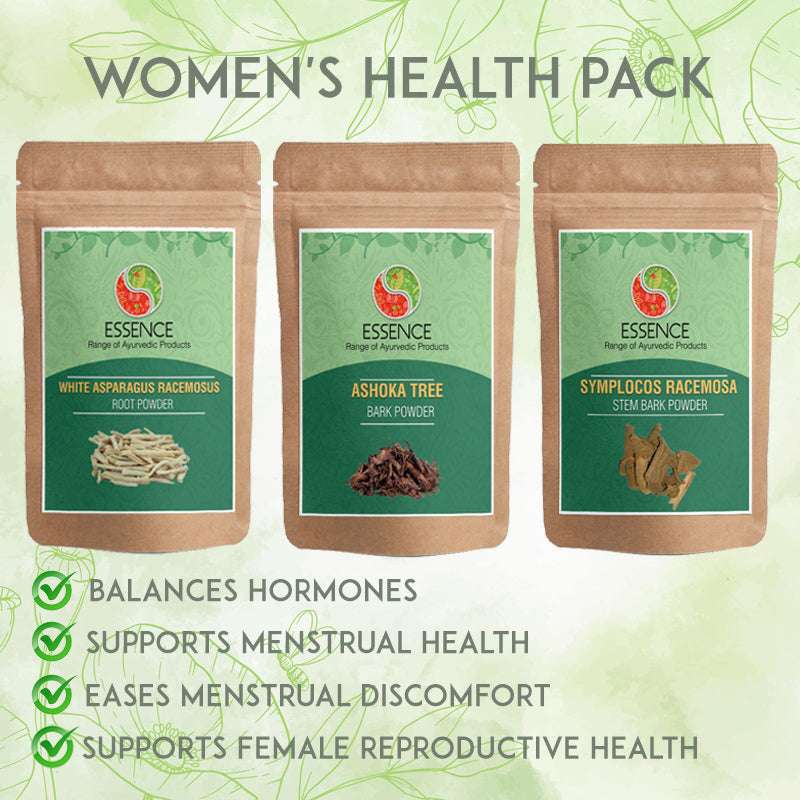 Essence Ayurvedic WOMEN'S Health Pack, for Balances Hormones, Menstrual Discomfort, Reproductive Health