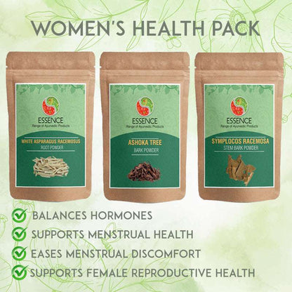Essence Ayurvedic WOMEN'S Health Pack, for Balances Hormones, Menstrual Discomfort, Reproductive Health