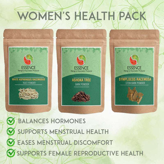 Essence Ayurvedic WOMEN'S Health Pack, for Balances Hormones, Menstrual Discomfort, Reproductive Health