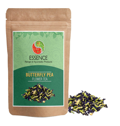 Essence Butterfly Pea Flower Herbal Tea, High on ANTI-OXIDANT, Makes Natural Blue Iced, Caffeine Free Tea, Cooler, Cocktails, Mocktails
