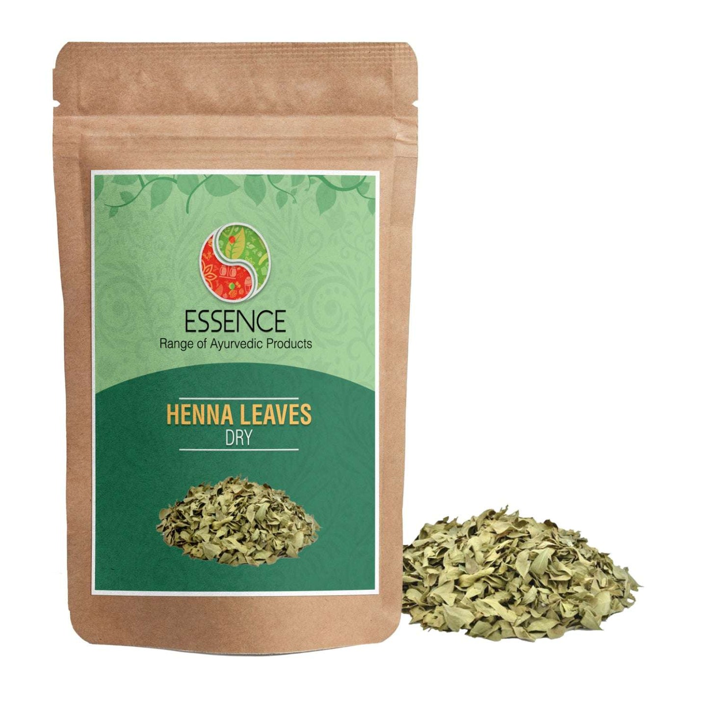 Essence Dry Henna Leaves, Lawsonia Inermis, Body Art & Hair Dye Herbal Product For Men And Women