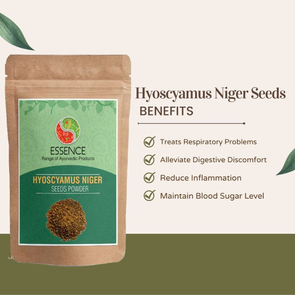Essence Hyoscyamus Niger Linn Herb Powder, Khurasani Ajwain, Indian Henbane, Black Henbane