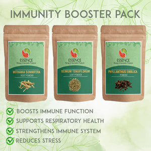Essence Immune Support Ayurvedic Herbal Health Pack for Stress, Respiratory, Immunity