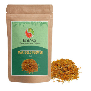 Essence Marigold Herbal Tea, Natural Sun Dried Marigold Flowers, Calendula Detox Tea, Anti-Inflammatory, Eases Menstrual Pain