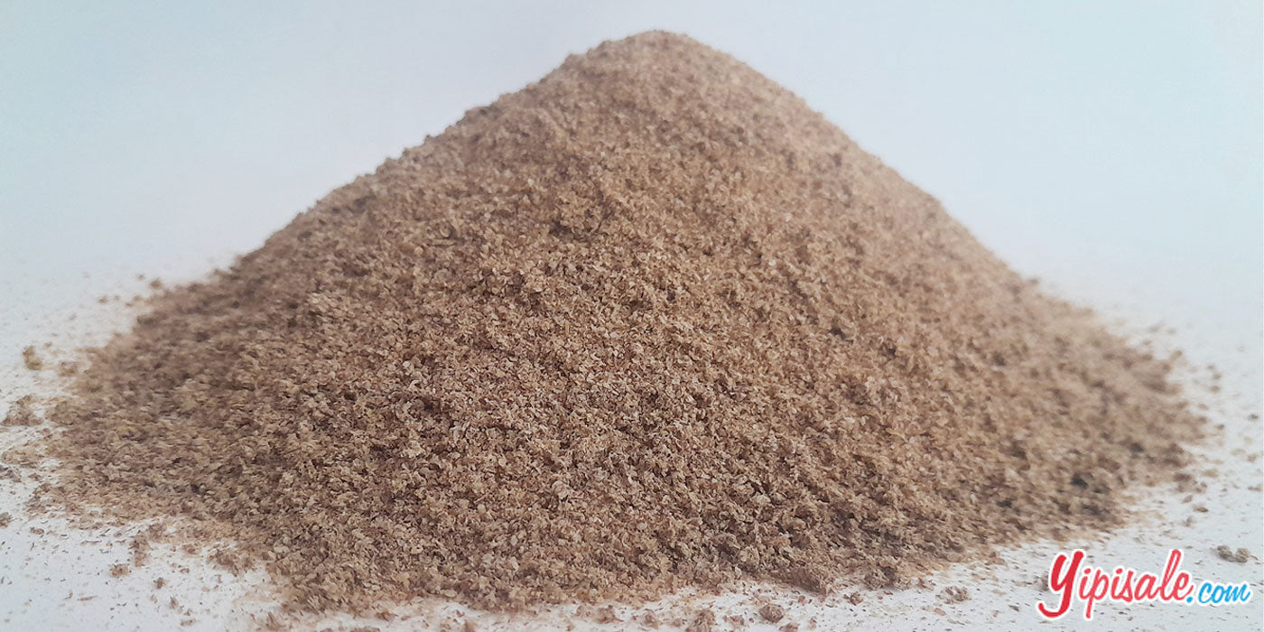 Close-up of Mimosa Pudica seed powder for digestive and immune support