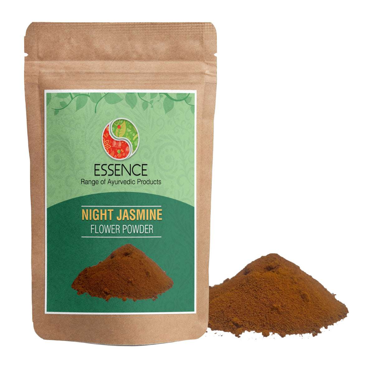 Essence Night Jasmine Flower Powder, Nyctanthes Arbor Tristis, Harshringar Phool, Parijat Flower, Coral