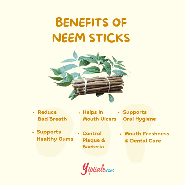 Benefits of Neem Sticks for healthy gums and fresh breath