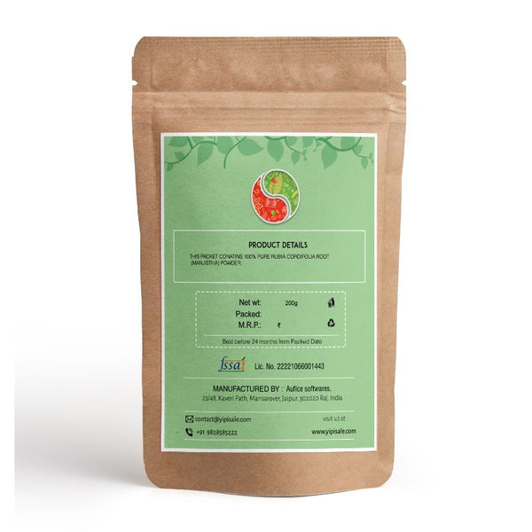 Essence Rubia cordifolia Powder, Manjistha Herb for Detoxification and Cleansing