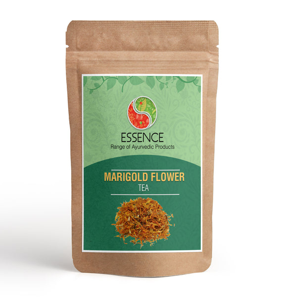 Essence Marigold Herbal Tea, Natural Sun Dried Marigold Flowers, Calendula Detox Tea, Anti-Inflammatory, Eases Menstrual Pain