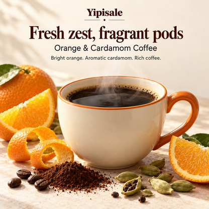 Orange & Cardamom Coffee | Aromatic Citrus, Fine-Ground, 200 g