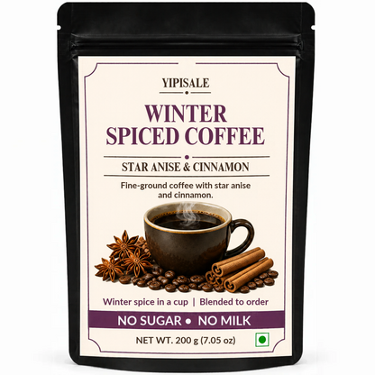Star Anise & Cinnamon Coffee | Winter Spiced, Fine-Ground, 200 g