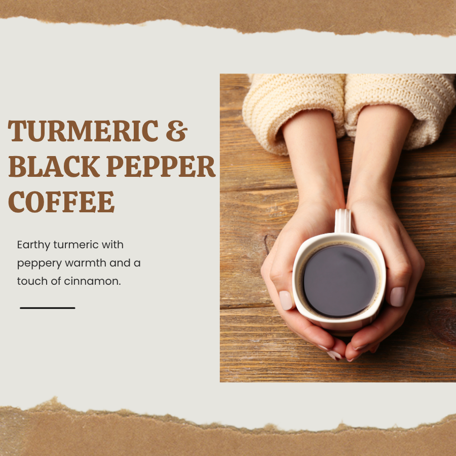 Turmeric & Black Pepper Coffee | Golden Spiced, Fine-Ground, 200 g