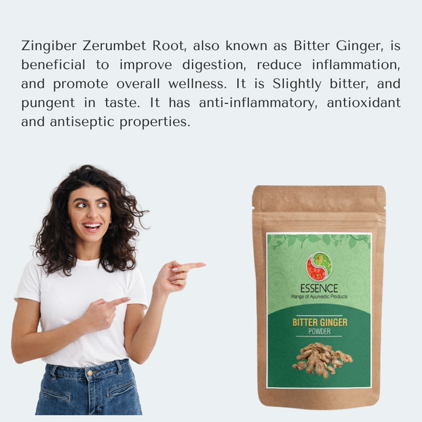 Zingiber zerumbet Root Powder (Bitter Ginger  Narkachoor)