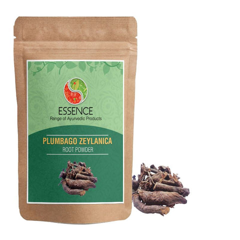 Essence Plumbago Indica Root Powder, Indian Leadwort, Chitrak Mool, Chitrakmool, Scarlet Leadwort , Whorled Plantain