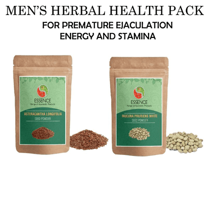 Men's Health Combo Pack: Mucuna Pruriens & Asteracantha Longifolia Seed Powders for Stamina, Energy & Premature Ejaculation
