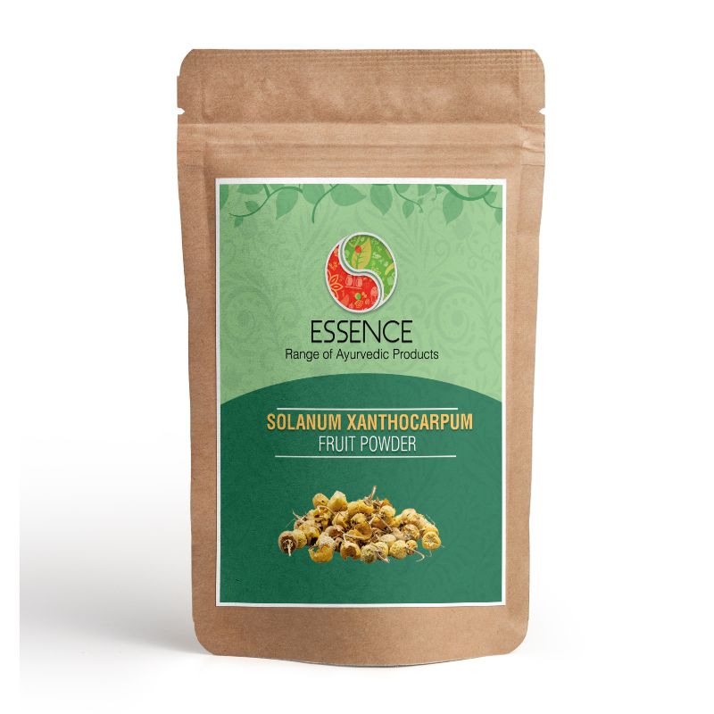 Essence Solanum Xanthocarpum Fruit Powder, Kateri Phal Powder, Kantakari, Surattense nightshade, Yellow-fruit nightshade, Indian Nightshade